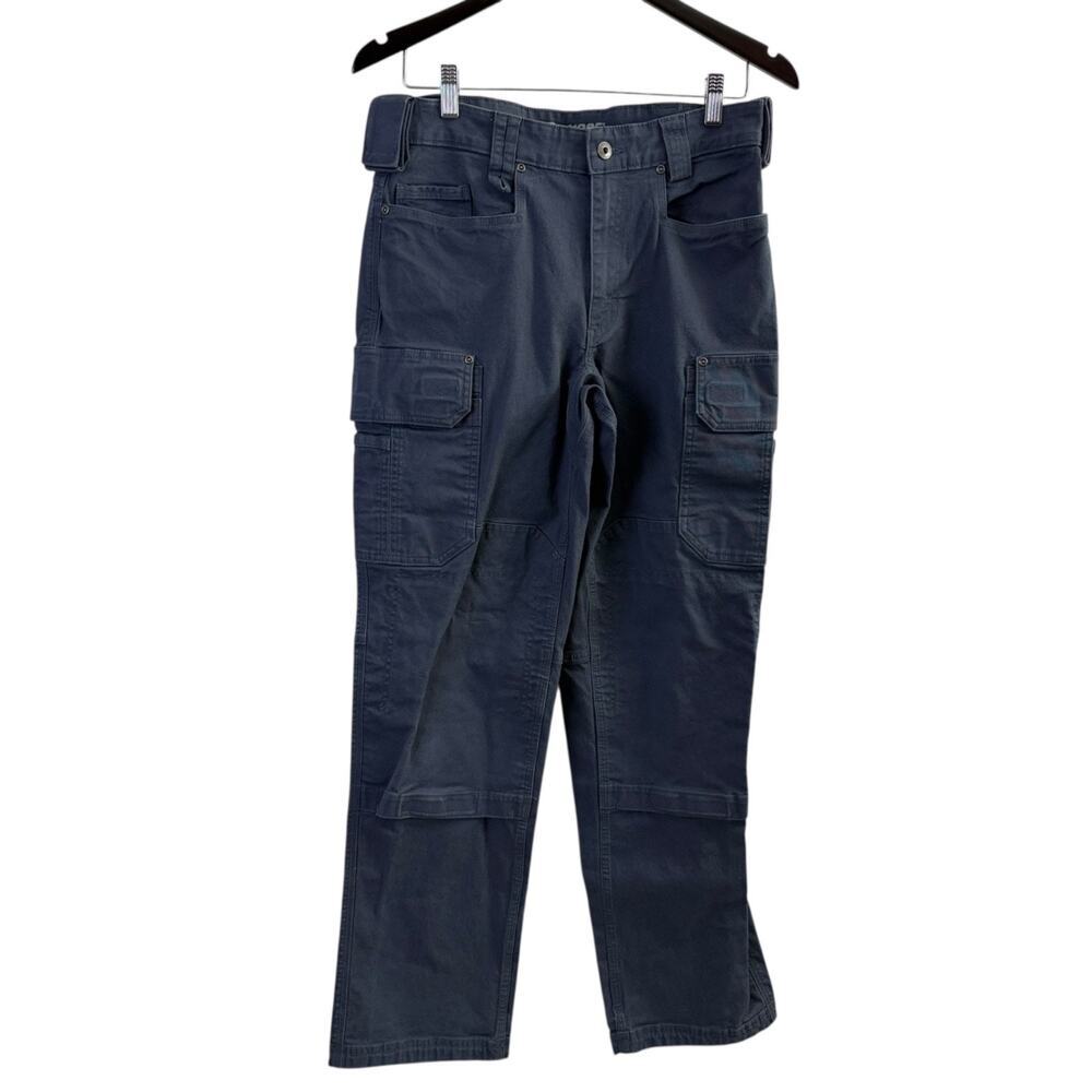 Duluth Trading Co Womens Flex Fire Hose Pants Blue 32x34 (31x32) Blue Workwear
